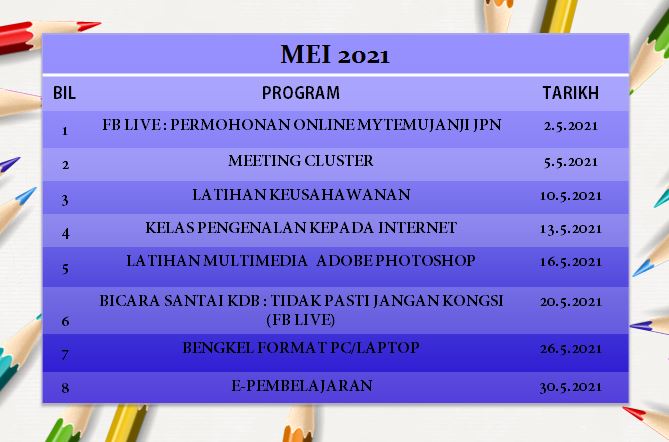 JADUAL MEI 21